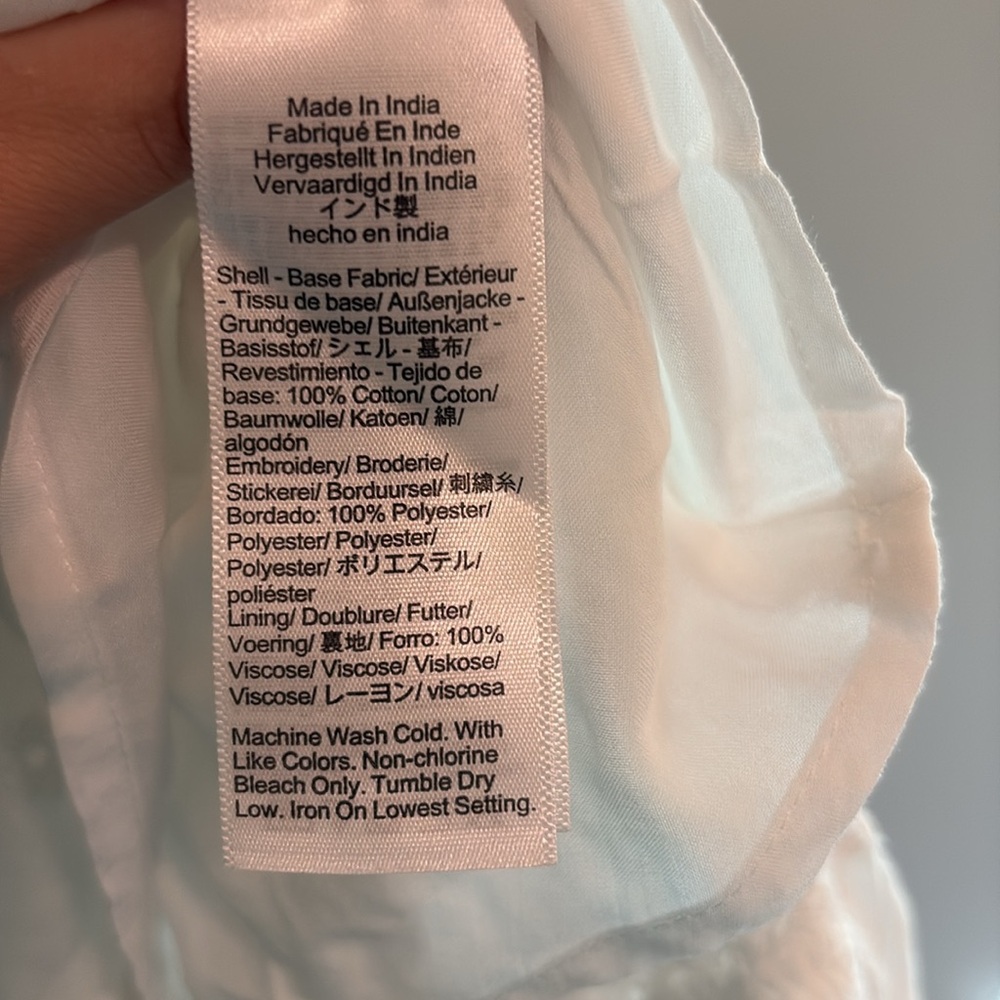 NWT J.Crew White Embroidered Sorento Dress - Picture 12 of 12